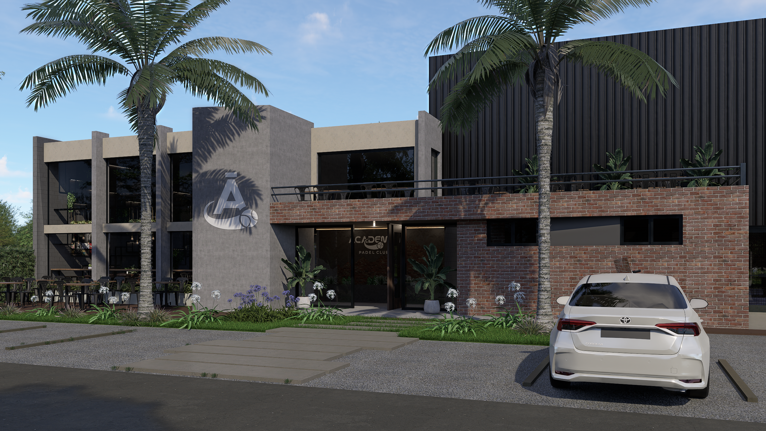 Entrada del club